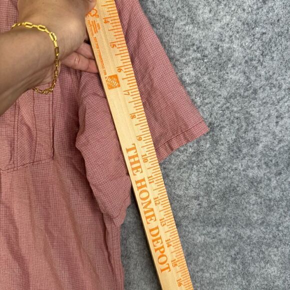 Toad & Co Shirt Mens Medium Airbrush Short Sleeve Organic Cotton Casual - Picture 7 of 10